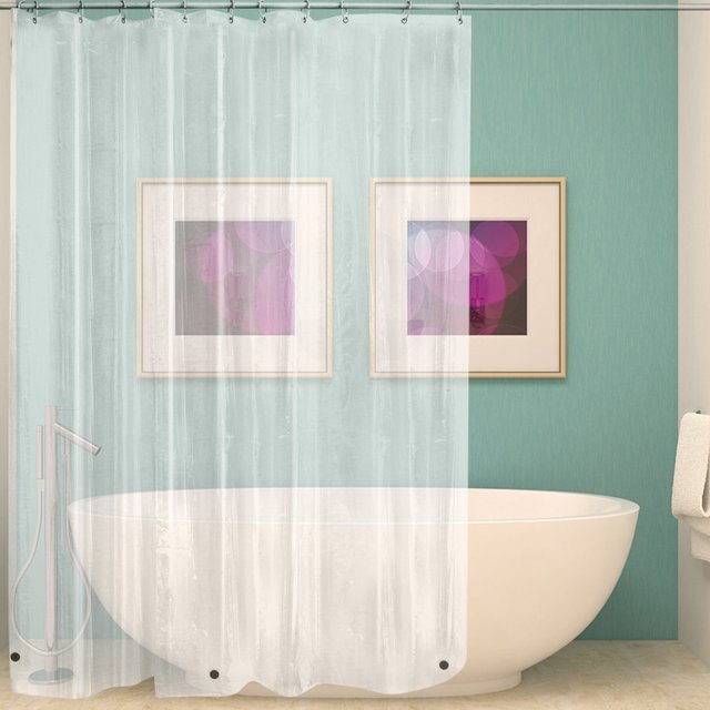 Waterproof Mildew Resistant Shower Curtain - PEVA Liner