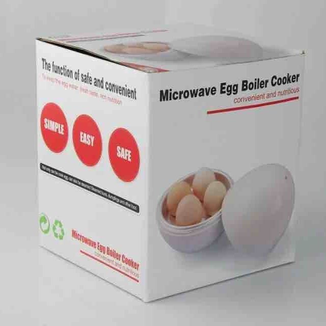 Egg Steamer Cooker for 4 Eggs - Quick Microwave Hard & Soft Boiled