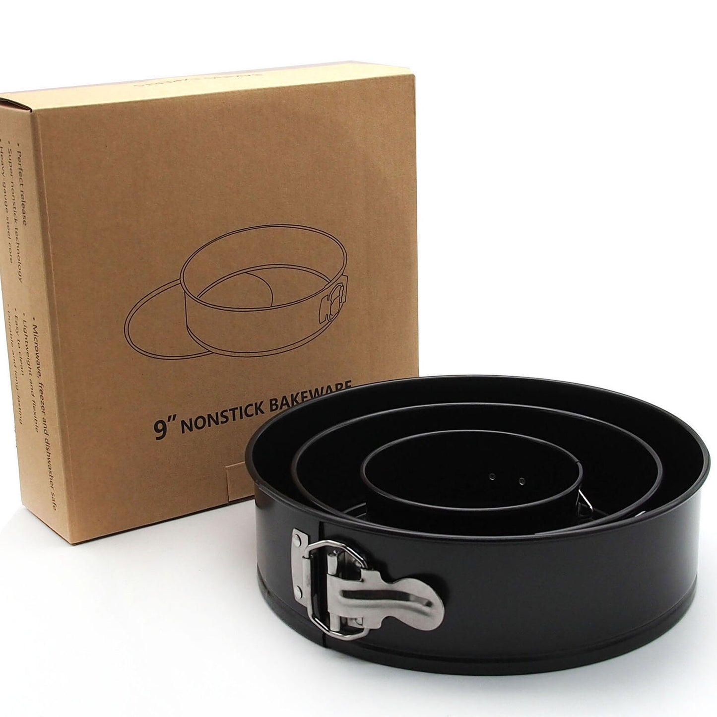 Non-Stick Cake Tier Mold Set - 3PCS Round Baking Pan