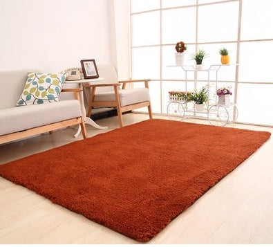 Plush Soft Solid White Area Rug - Fluffy Bedroom Carpet
