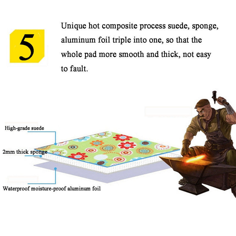 Waterproof Folding Picnic Mat - Moisture-Proof Camping Blanket