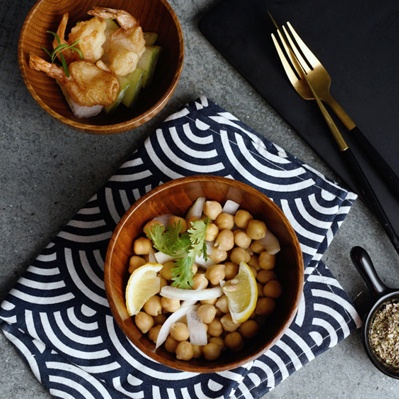 Japanese Style Wooden Bowl – Eco-Friendly, Handcrafted