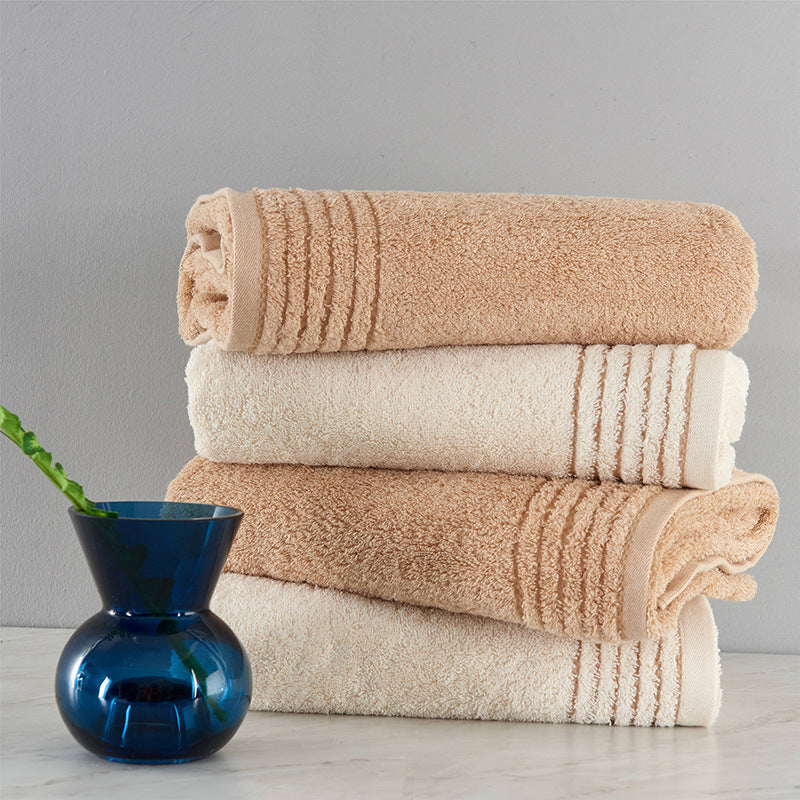 Luxury 395GSM 100% Cotton Towel Set - Beige & Brown