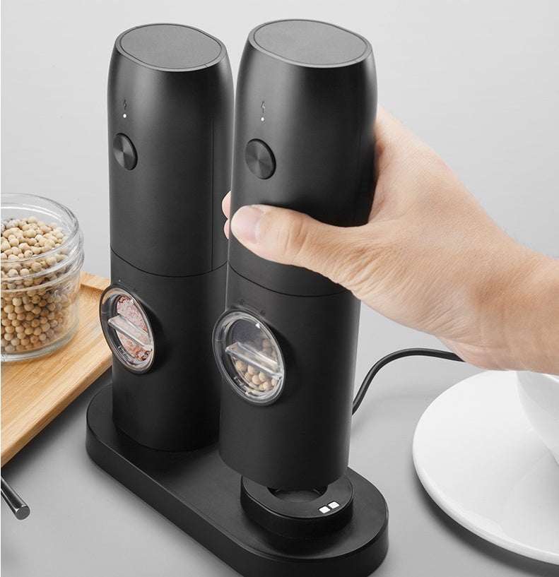 Electric Salt & Pepper Grinder - USB Rechargeable Ceramic