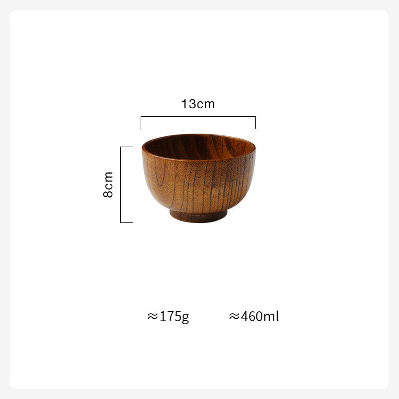 Japanese Style Wooden Bowl – Eco-Friendly, Handcrafted