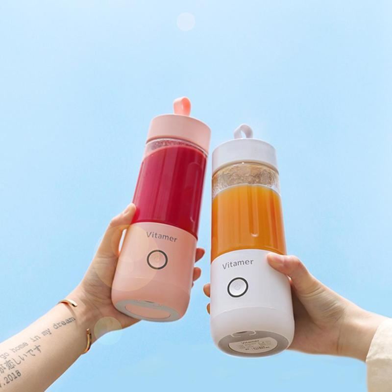 350ml Portable USB Rechargeable Blender Juicer - Smoothie & Slushy Mixer
