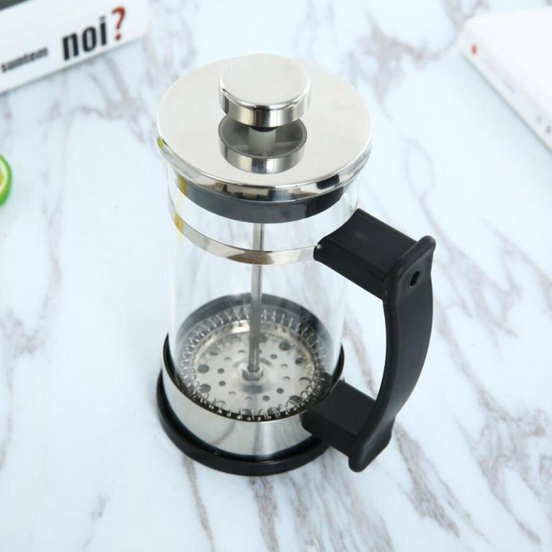 Premium Glass & Stainless Steel Coffee Maker - 350ml Capacity