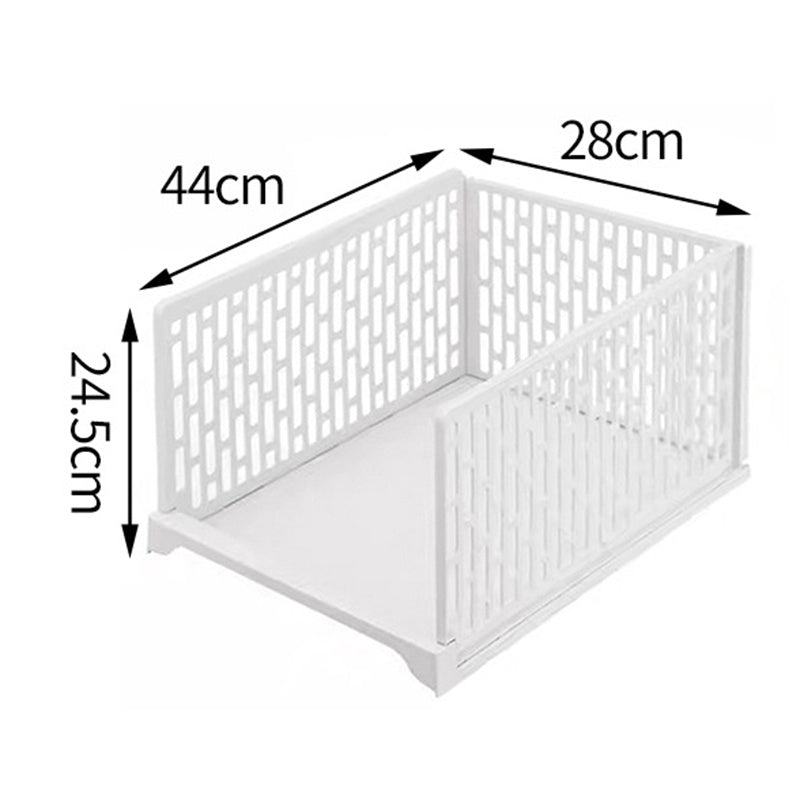 Modern Wardrobe Storage Box with Layered Partition
