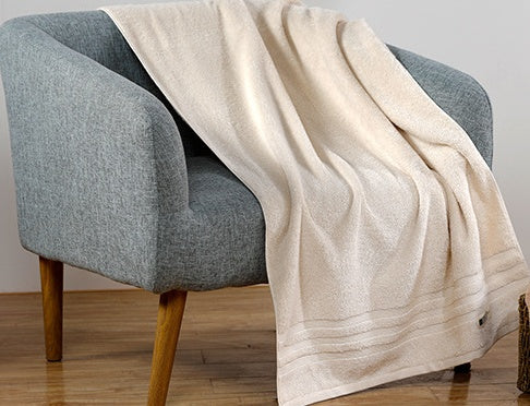 Luxury 395GSM 100% Cotton Towel Set - Beige & Brown