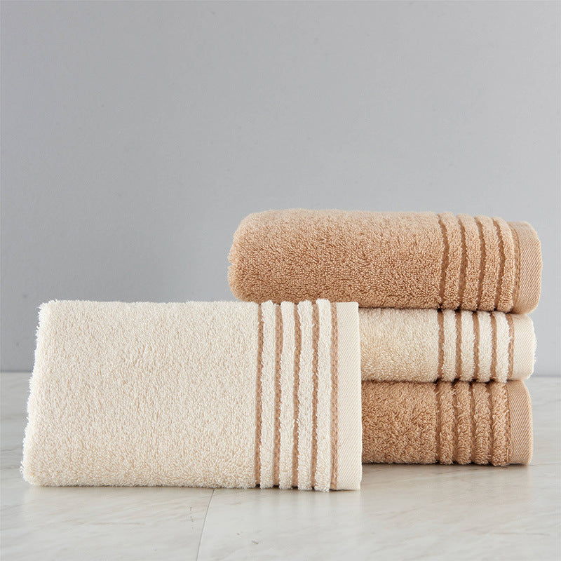 Luxury 395GSM 100% Cotton Towel Set - Beige & Brown