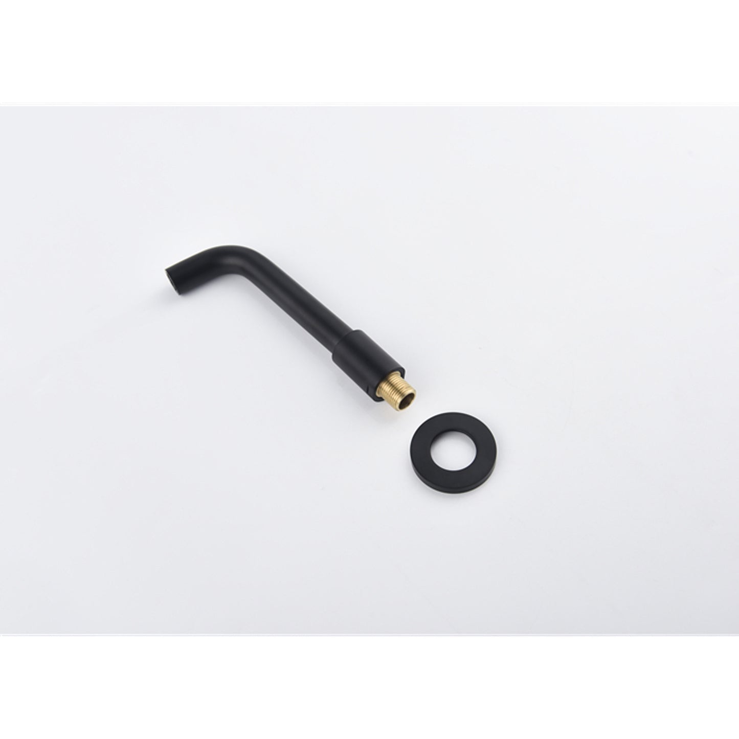 Matte Black Wall-Mounted Bathroom Faucet – Brass