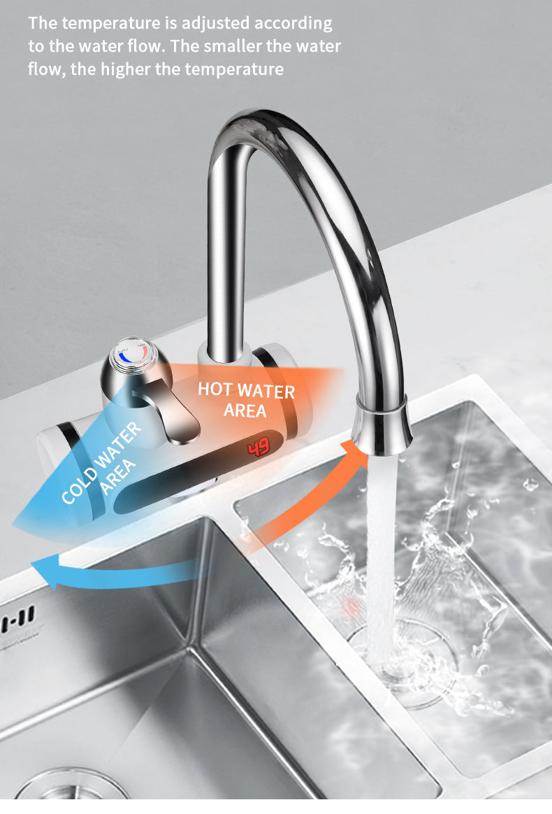 Instant Electric Water Heater Tap - Digital Display