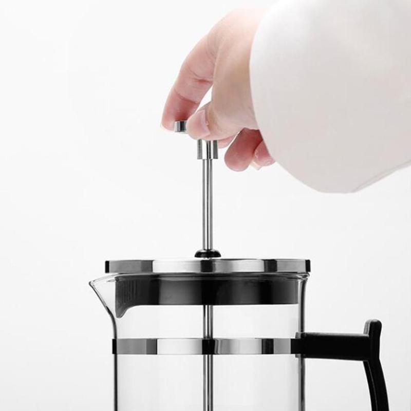 Premium Glass & Stainless Steel Coffee Maker - 350ml Capacity