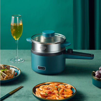 Mini Electric Cooking Pot - 1.2L Multifunctional Steamer Pot