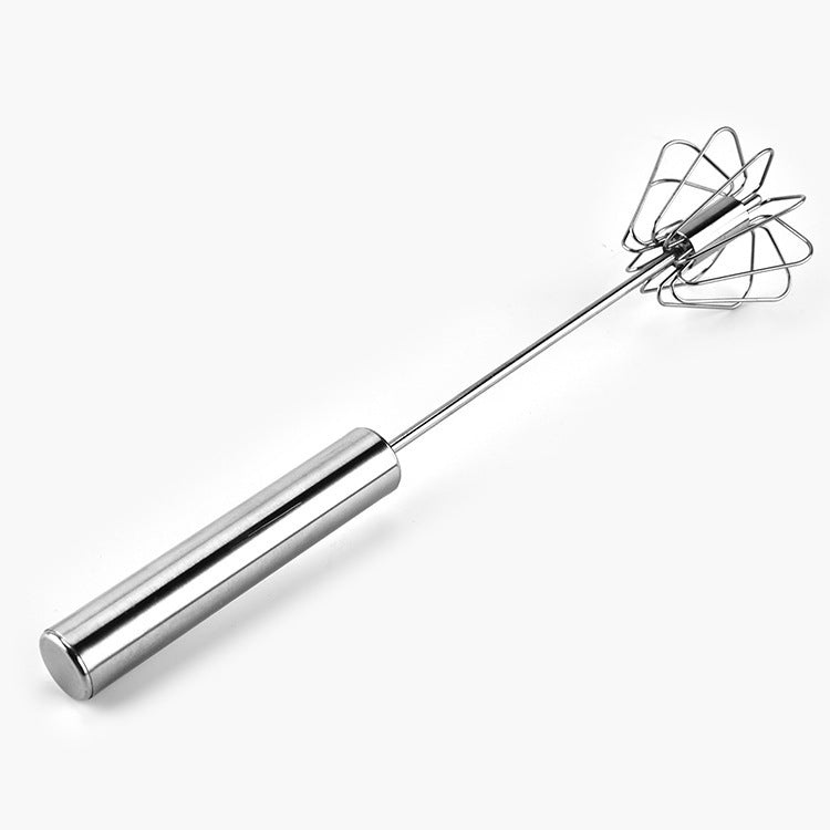Stainless Steel Semi-Automatic Egg Beater for Kitchen Use