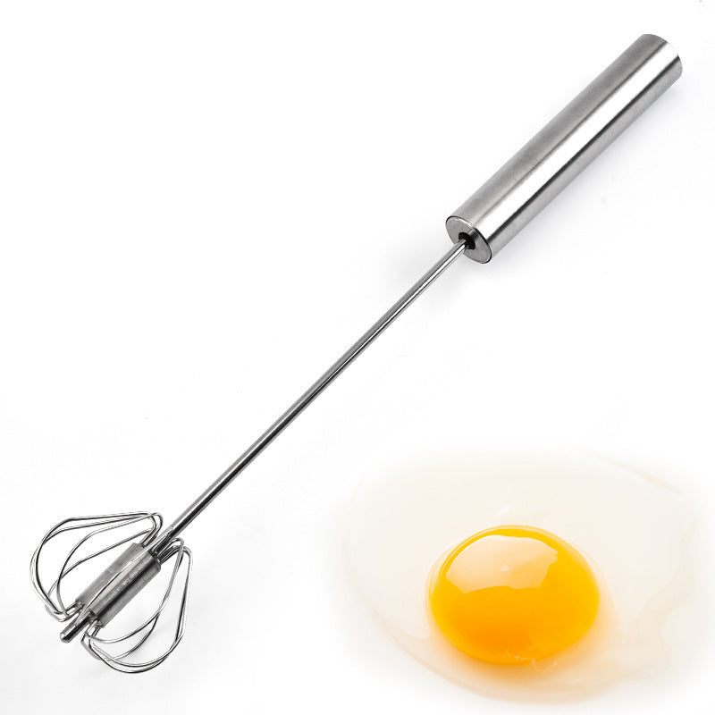 Stainless Steel Semi-Automatic Egg Beater for Kitchen Use