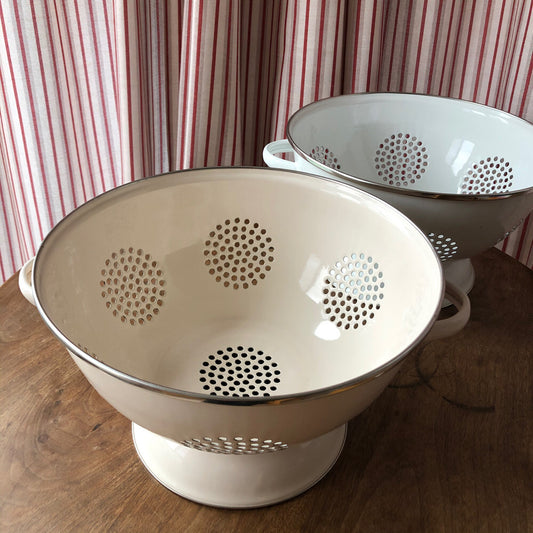 Enamel Drain Basket – Storage Basket for Vegetables & Fruits