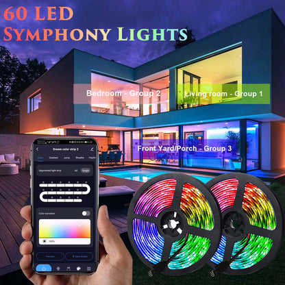 RGB 5050 Waterproof LED Strip Lights - Flexible
