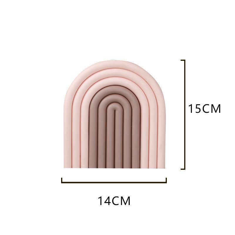 Rainbow Silicone Pot Holder Coaster – Heat-Resistant Kitchen Mat
