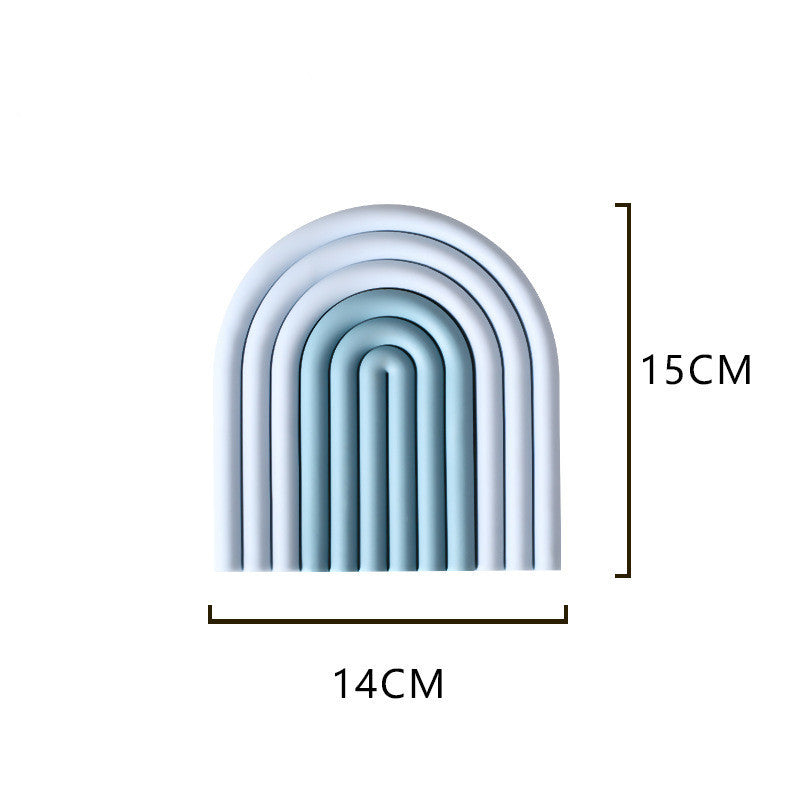 Rainbow Silicone Pot Holder Coaster – Heat-Resistant Kitchen Mat