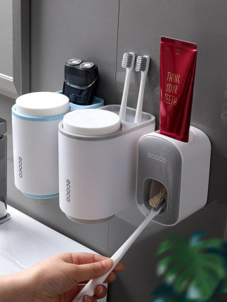 Automatic Toothpaste Dispenser & Holder - Wall Mounted