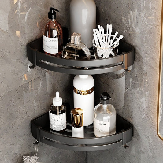Elegant Black Bathroom Towel Rack Set – Rust Prevention