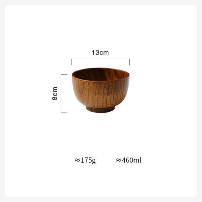 Japanese Style Wooden Bowl – Eco-Friendly, Handcrafted