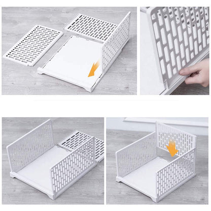 Modern Wardrobe Storage Box with Layered Partition