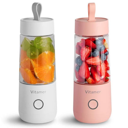 350ml Portable USB Rechargeable Blender Juicer - Smoothie & Slushy Mixer