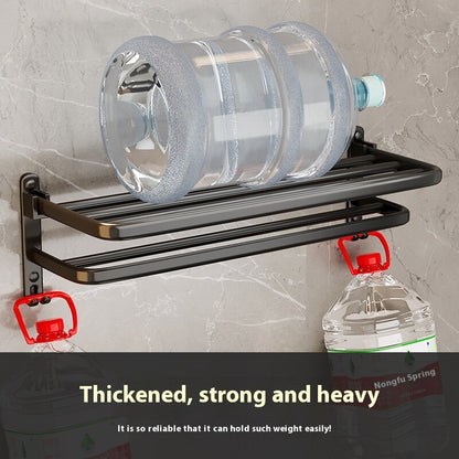 Elegant Black Bathroom Towel Rack Set – Rust Prevention