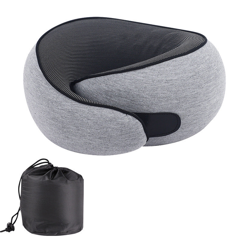 Memory Foam Travel Neck Pillow – Adjustable