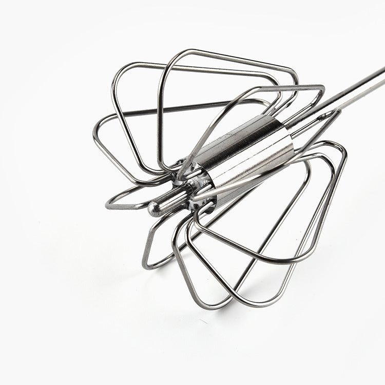 Stainless Steel Semi-Automatic Egg Beater for Kitchen Use