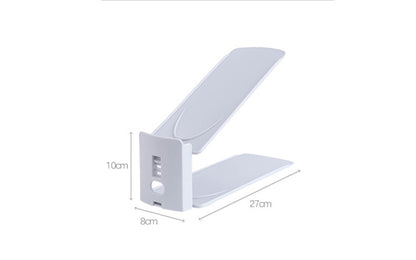 Plain Double-Layer Adjustable Shoe Storage Rack
