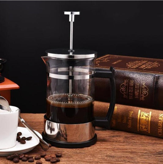 Premium Glass & Stainless Steel Coffee Maker - 350ml Capacity
