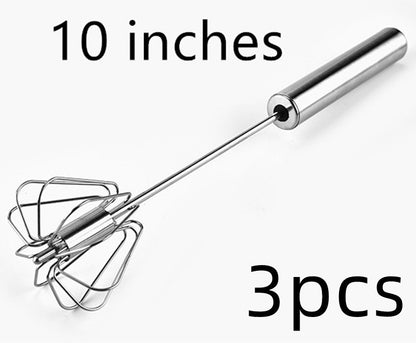Stainless Steel Semi-Automatic Egg Beater for Kitchen Use