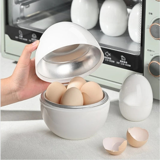 Egg Steamer Cooker for 4 Eggs - Quick Microwave Hard & Soft Boiled