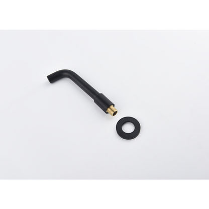 Matte Black Wall-Mounted Bathroom Faucet – Brass