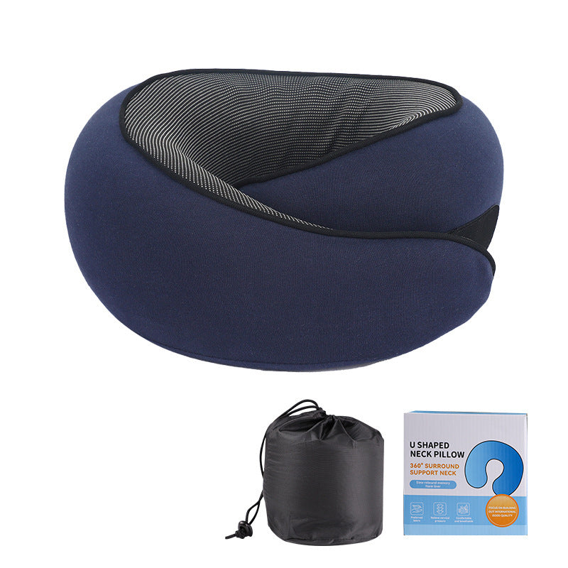 Memory Foam Travel Neck Pillow – Adjustable