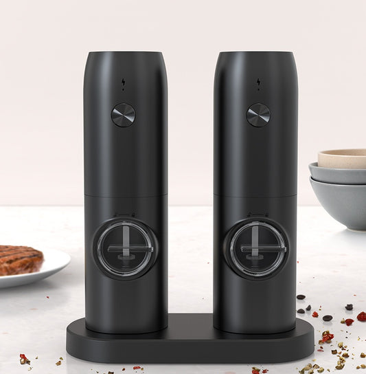 Electric Salt & Pepper Grinder - USB Rechargeable Ceramic