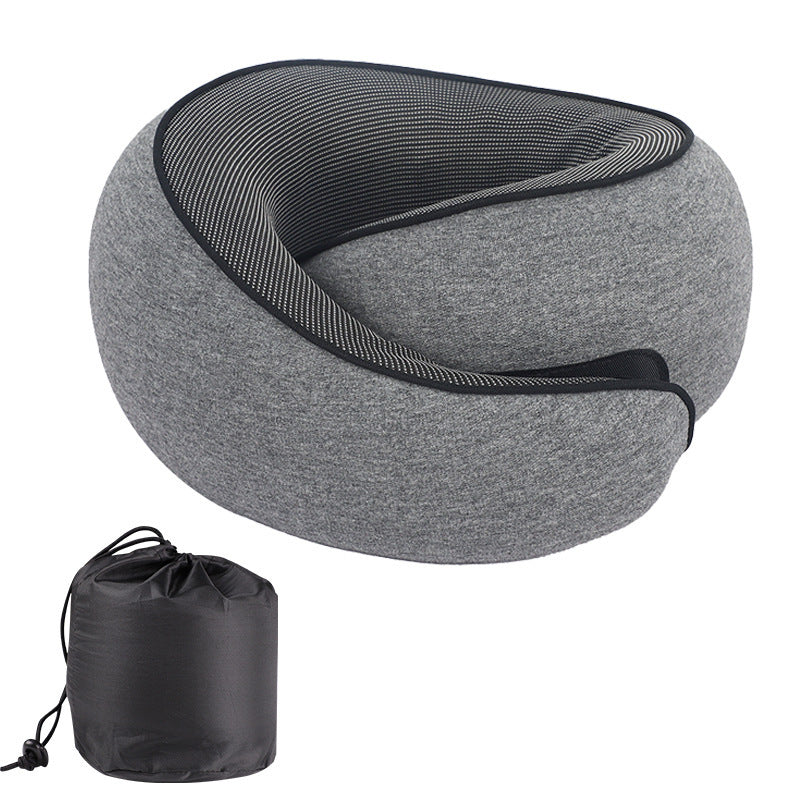 Memory Foam Travel Neck Pillow – Adjustable