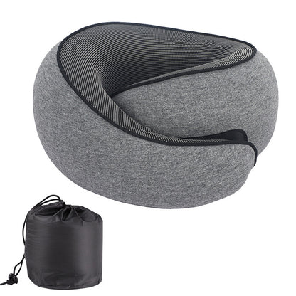 Memory Foam Travel Neck Pillow – Adjustable