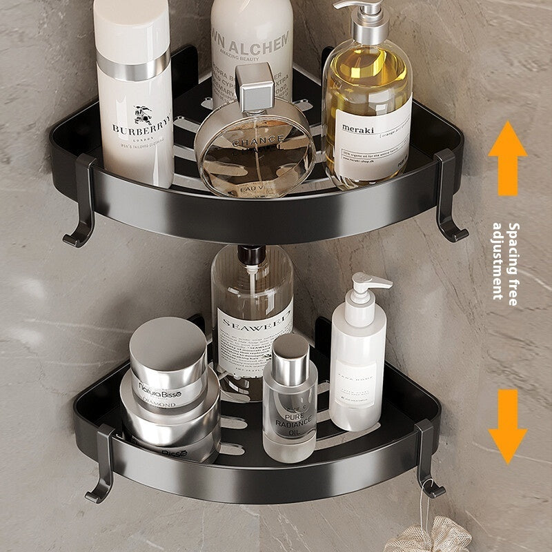 Elegant Black Bathroom Towel Rack Set – Rust Prevention