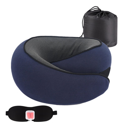 Memory Foam Travel Neck Pillow – Adjustable