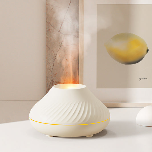 3D RGB Flame Aroma Diffuser - 130ml Humidifier & Night Light